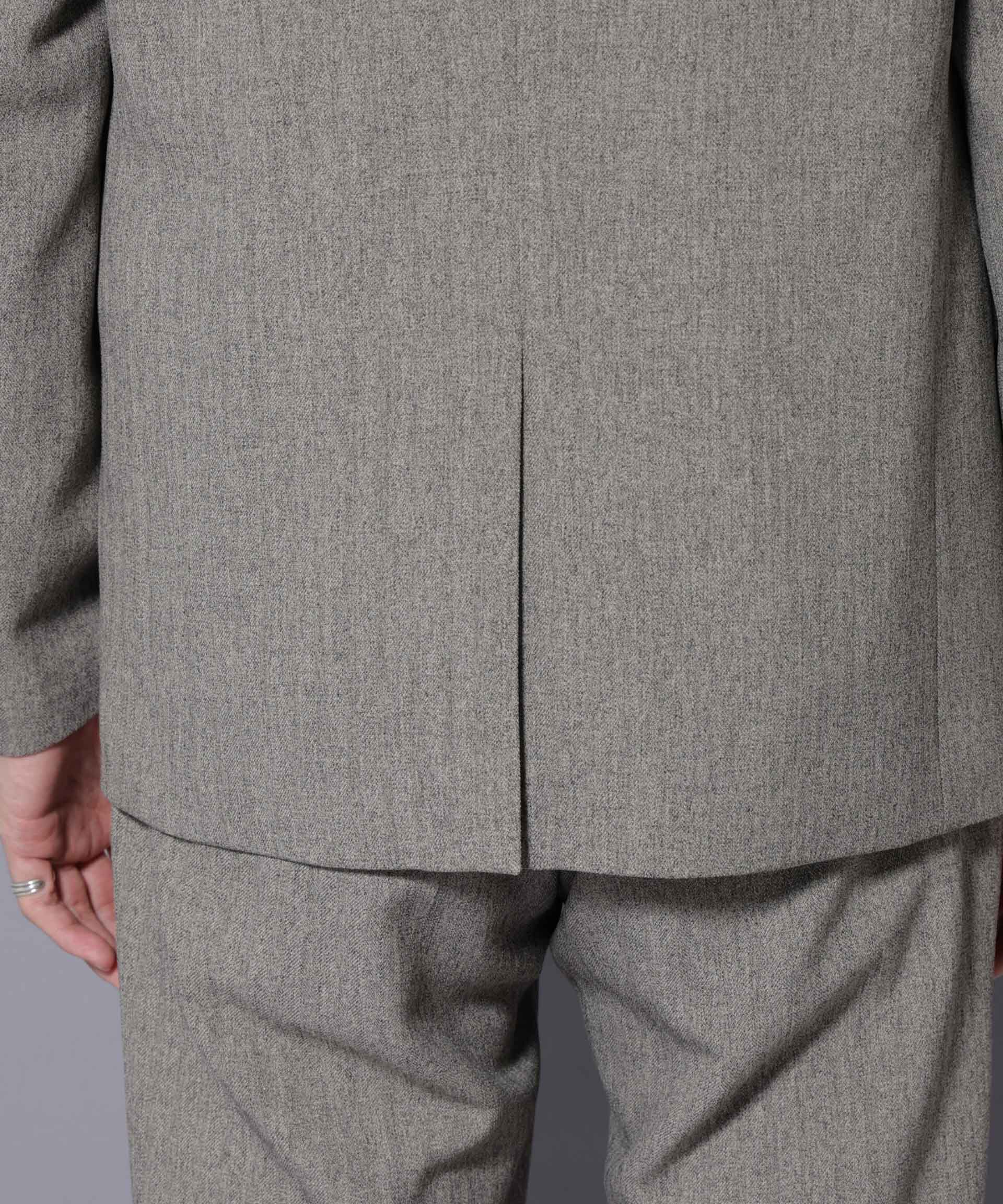 nano･universe「｢N JACKET BASIC｣ 洗えるMIXツイードストレッチジャケット(セットアップ可)」|スーツ|