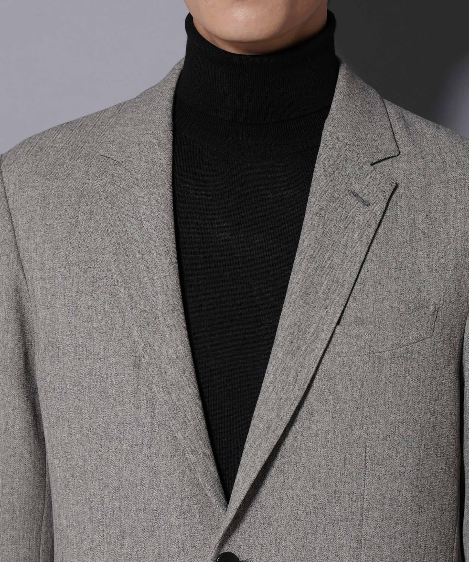 nano･universe「｢N JACKET BASIC｣ 洗えるMIXツイードストレッチジャケット(セットアップ可)」|スーツ|