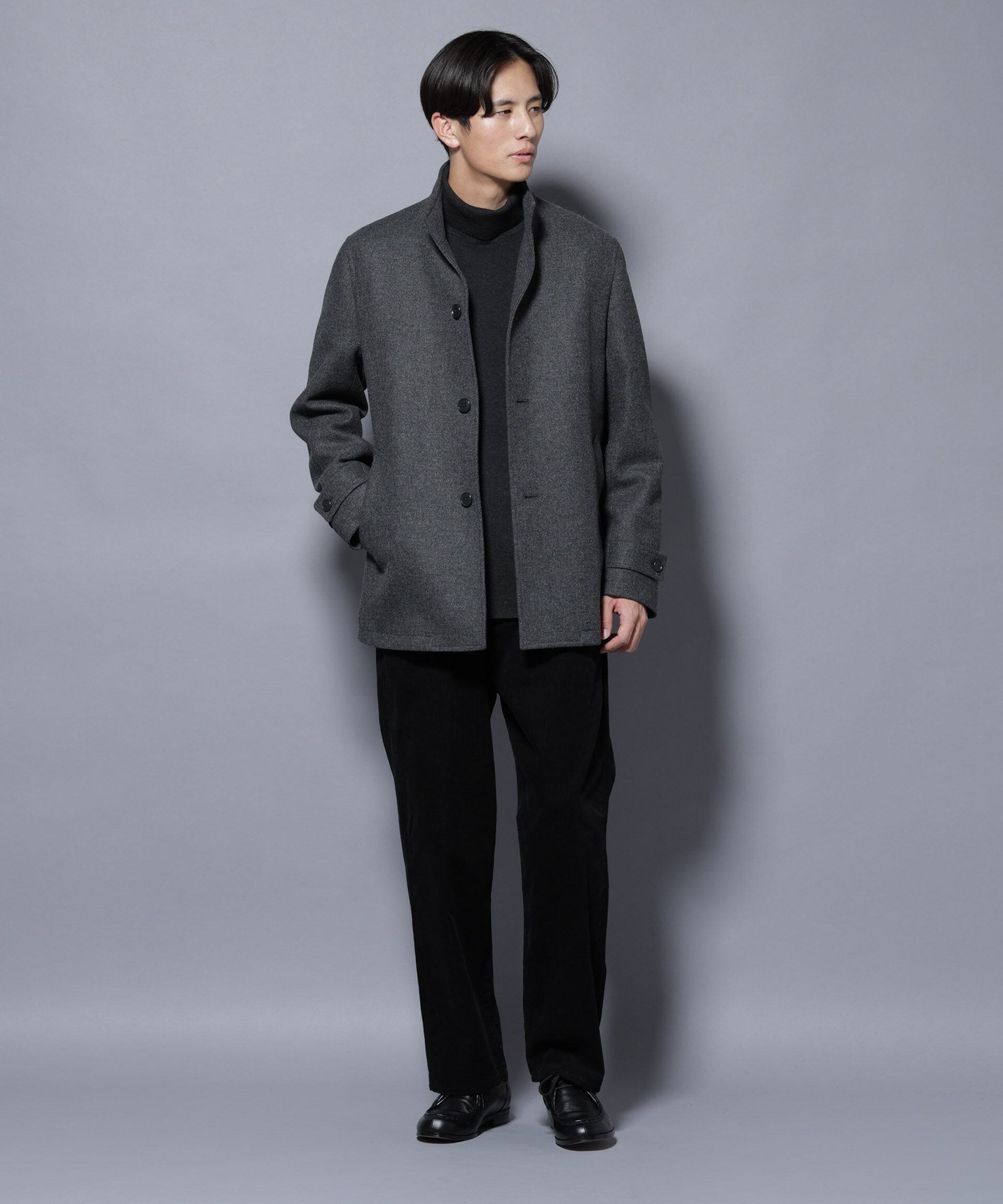 nano･universe「ウール/Nメルトンスタンドカラーコート」|その他|