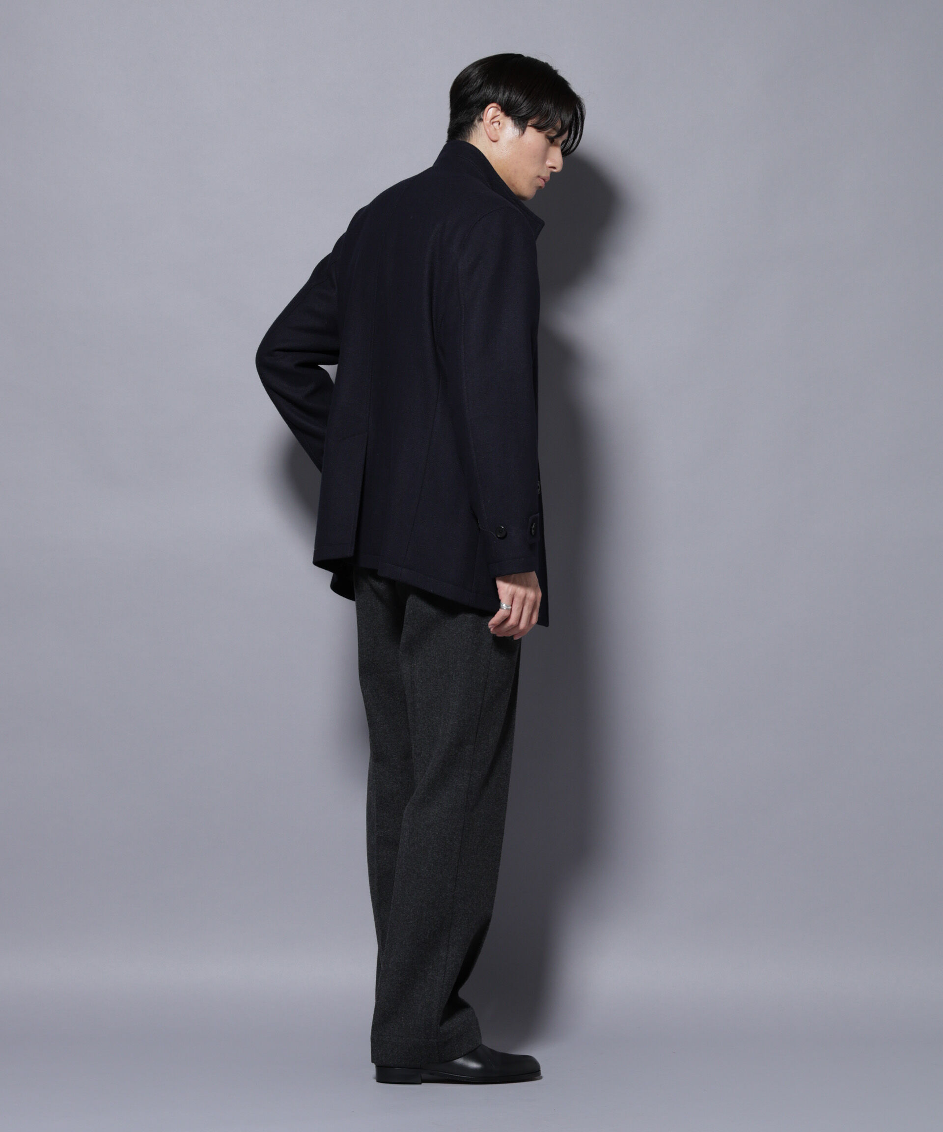 nano･universe「ウール/Nメルトンスタンドカラーコート」|その他|