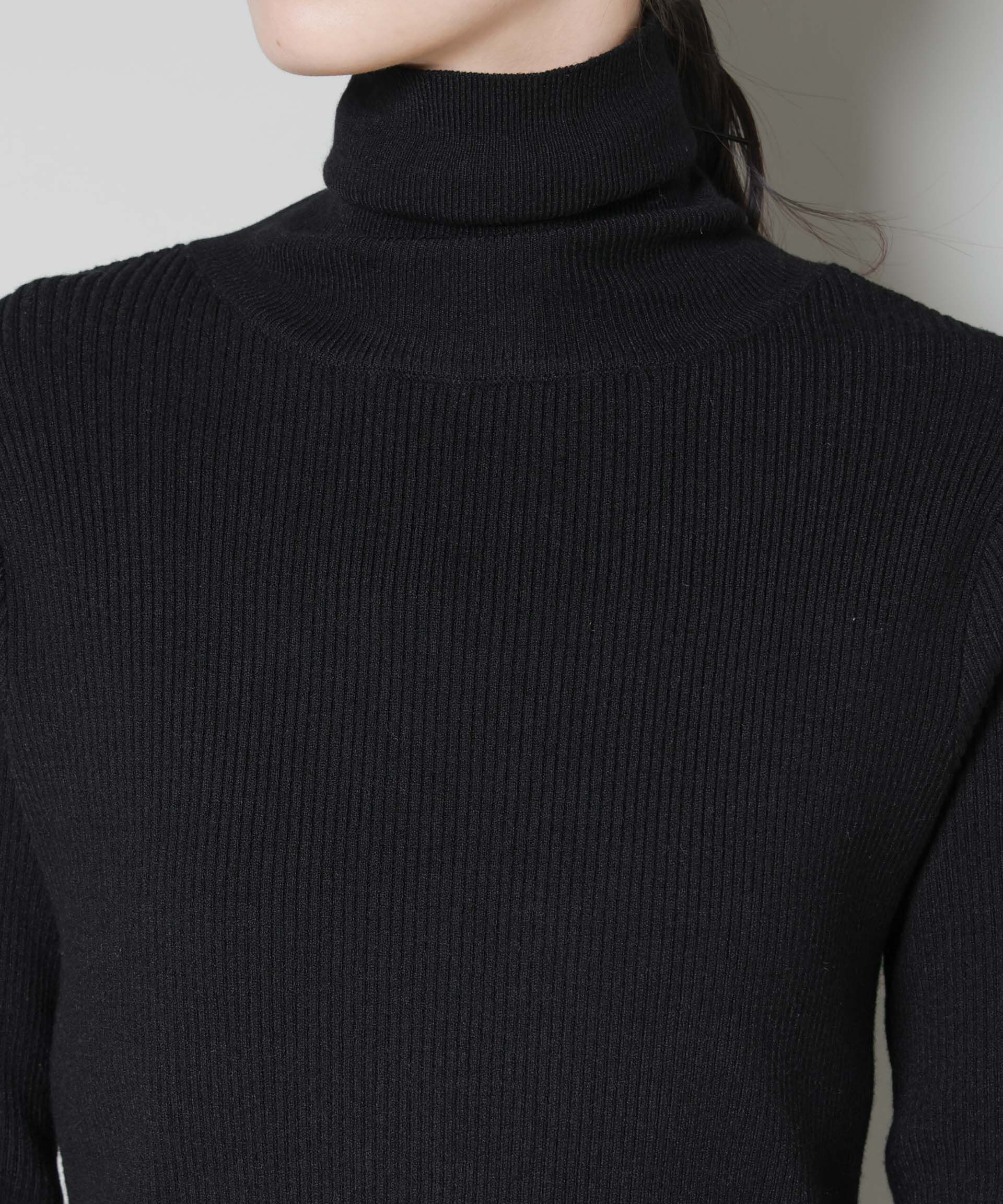 nano･universe「洗濯機洗可メタルボタンリブニット」|ニット・セーター|