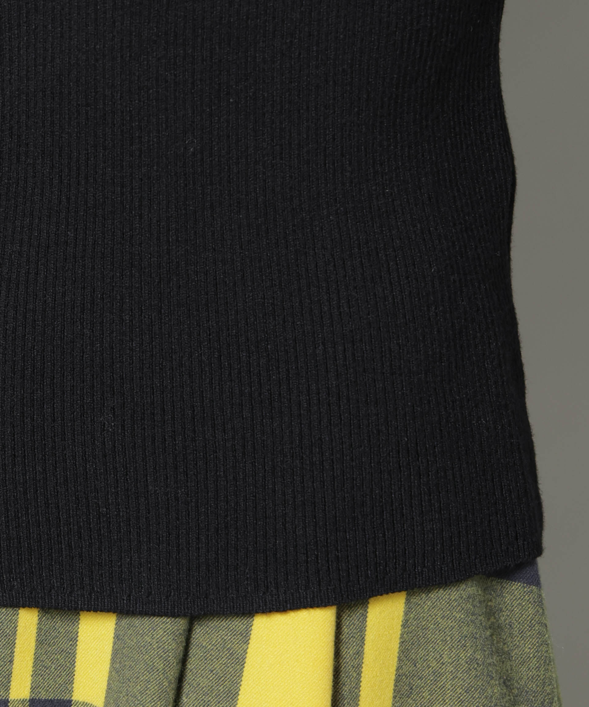 nano･universe「洗濯機洗可メタルボタンリブニット」|ニット・セーター|