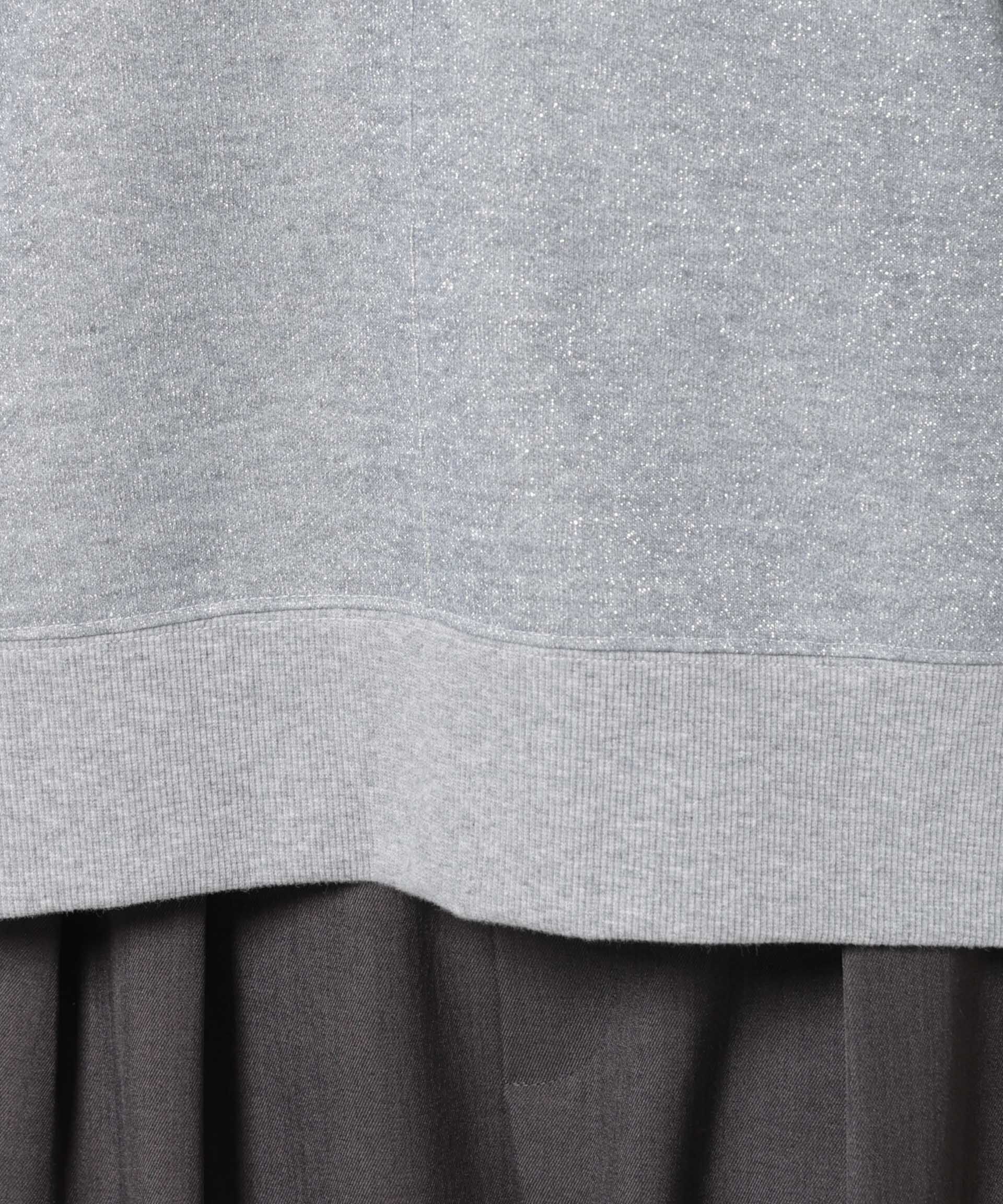 nano･universe「ラメ裏毛トップス」|Tシャツ・カットソー|