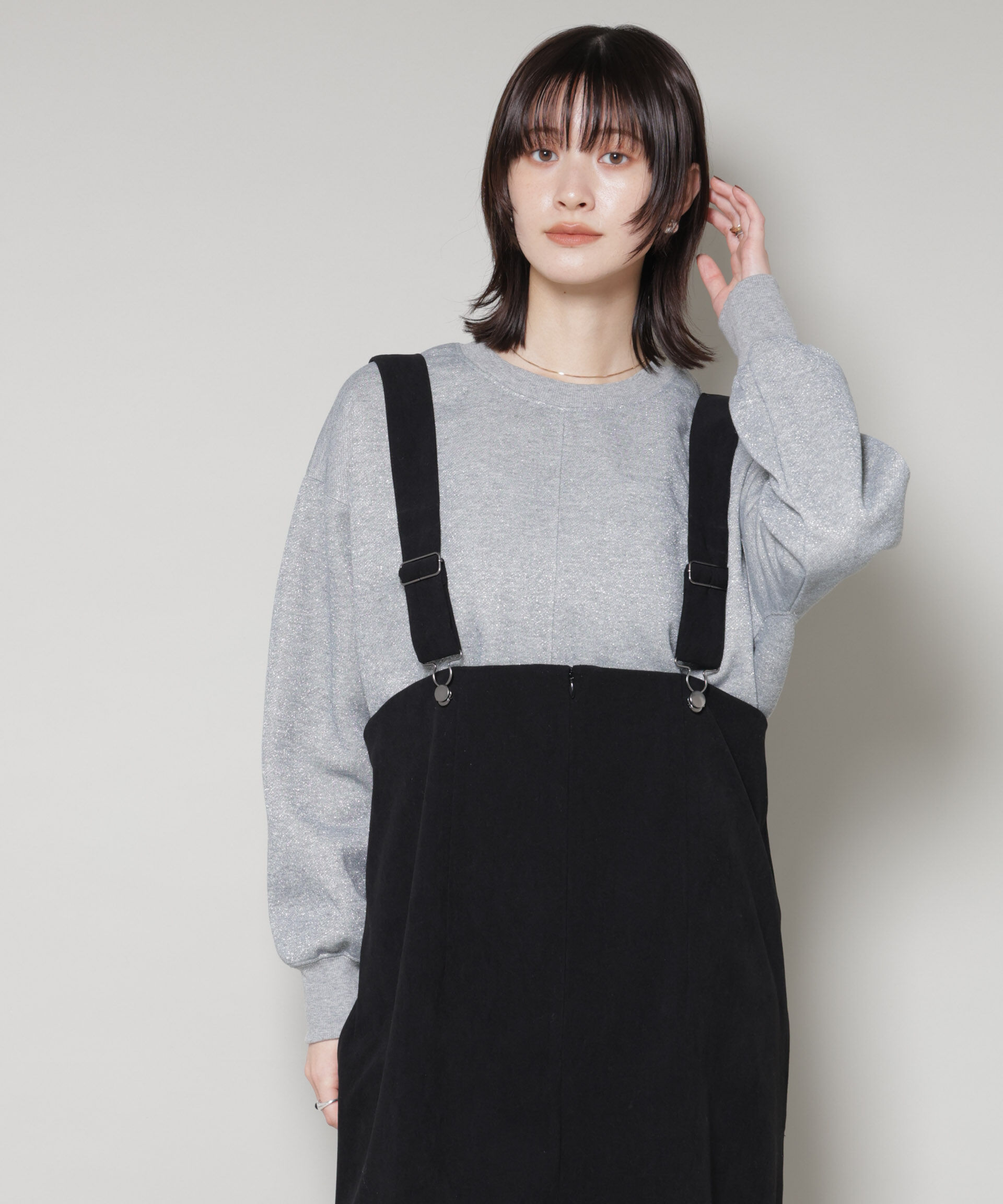 nano･universe「ラメ裏毛トップス」|Tシャツ・カットソー|