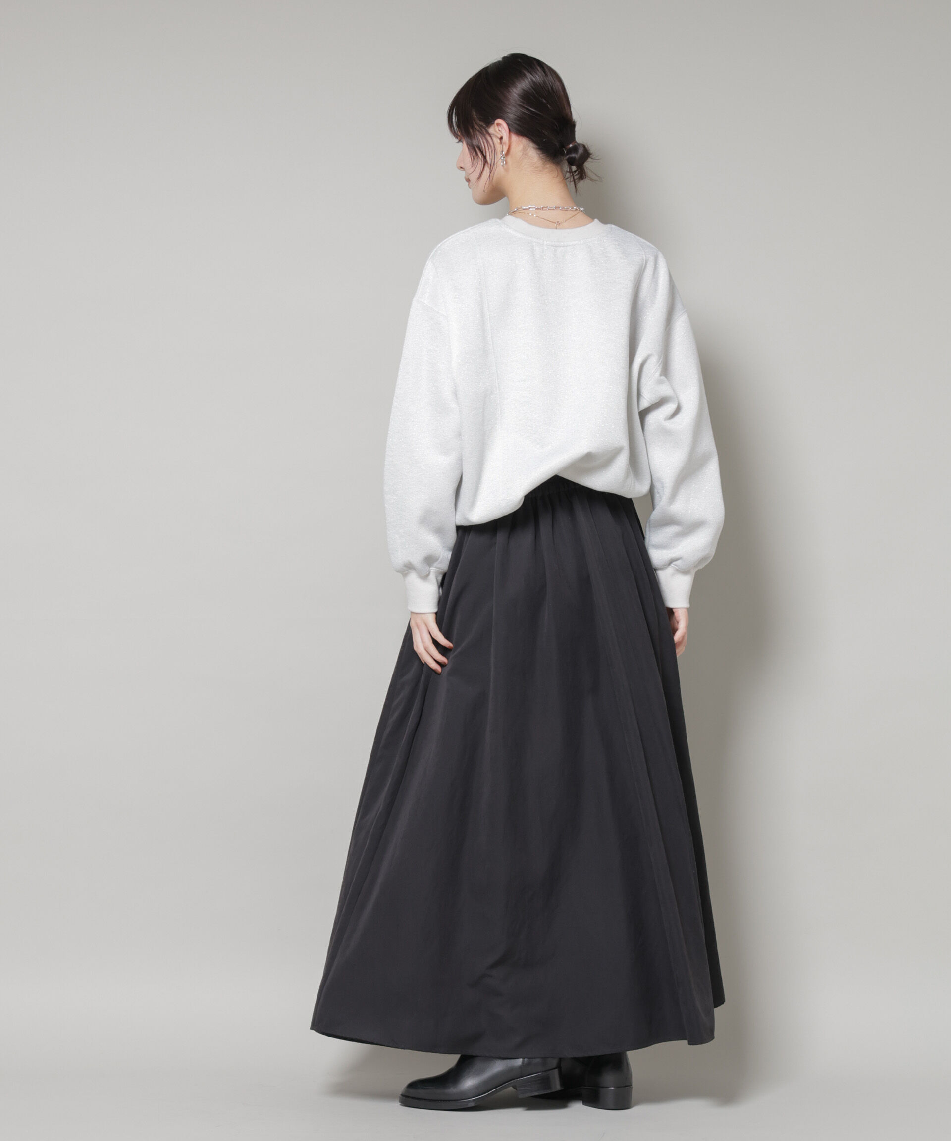 nano･universe「ラメ裏毛トップス」|Tシャツ・カットソー|