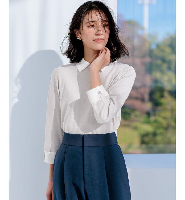 組曲「Elena襟付きニットプルオーバー」|ニット・セーター|