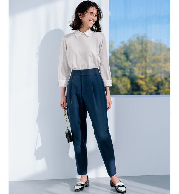 組曲「Elena襟付きニットプルオーバー」|ニット・セーター|