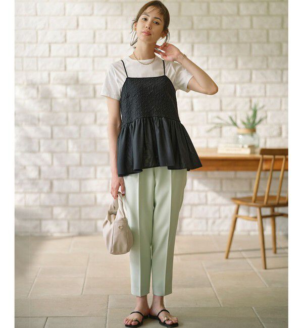 組曲「【WEB限定】レリーフジャガードキャミツインセット」|Tシャツ・カットソー|