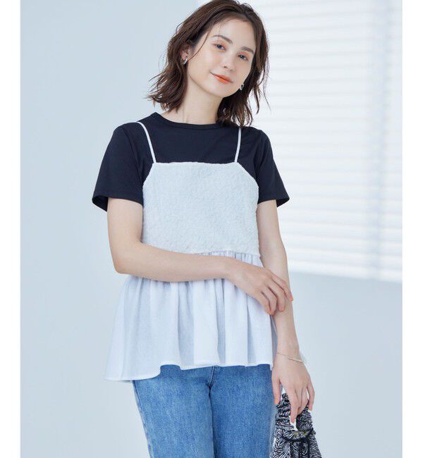 組曲「【WEB限定】レリーフジャガードキャミツインセット」|Tシャツ・カットソー|