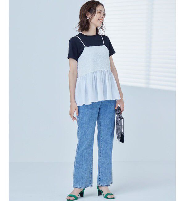 組曲「【WEB限定】レリーフジャガードキャミツインセット」|Tシャツ・カットソー|