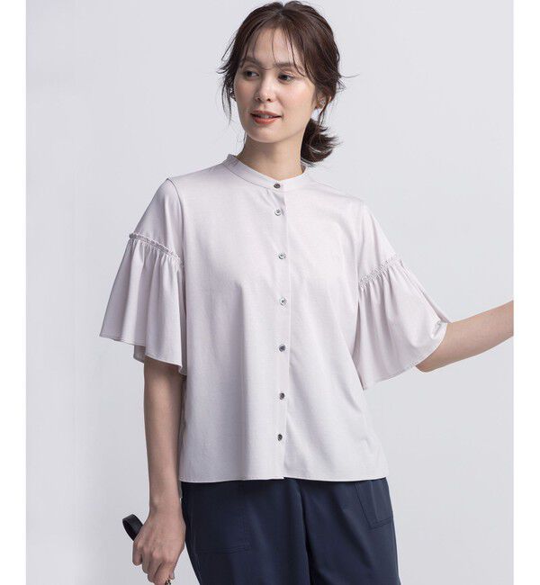 組曲「ギャザースリーブクリア カットソー」|Tシャツ・カットソー|