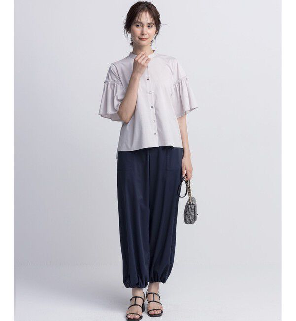 組曲「ギャザースリーブクリア カットソー」|Tシャツ・カットソー|