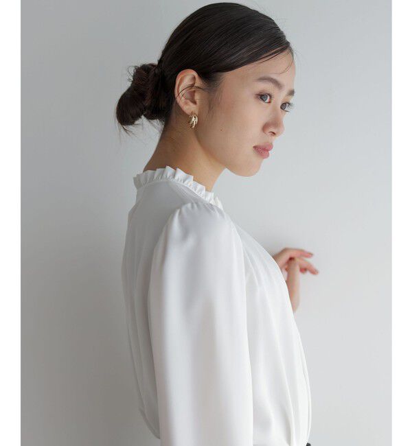 組曲「ライトデシンフリル襟 ブラウス」|シャツ・ブラウス|