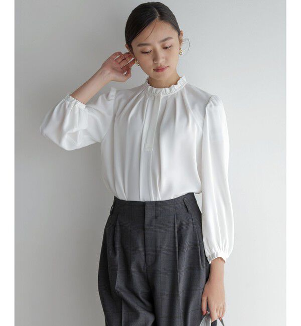 組曲「ライトデシンフリル襟 ブラウス」|シャツ・ブラウス|
