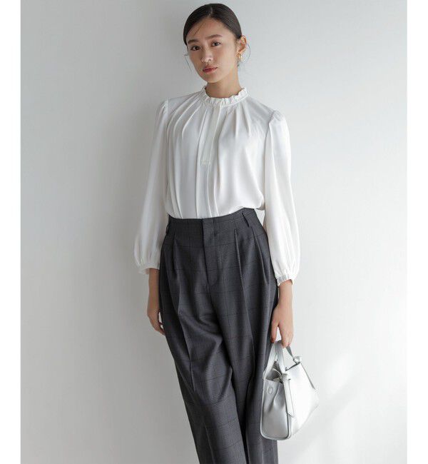 組曲「ライトデシンフリル襟 ブラウス」|シャツ・ブラウス|
