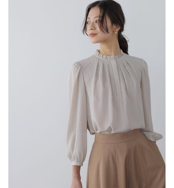 組曲「ライトデシンフリル襟 ブラウス」|シャツ・ブラウス|