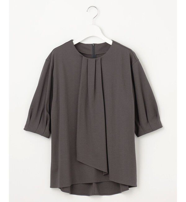 自由区「【洗える】ハイツイストポンチアシンメトリー カットソー」|Tシャツ・カットソー|スレート