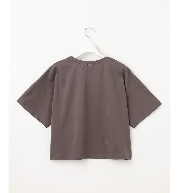 自由区「【洗える】ハイカウントクロップド丈 カットソー」|Tシャツ・カットソー|