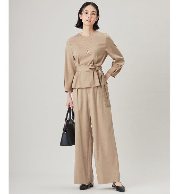 自由区「【セットアップ対応・洗える】ドレープツイルワイド パンツ」|その他|