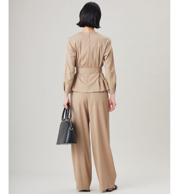 自由区「【セットアップ対応・洗える】ドレープツイルワイド パンツ」|その他|