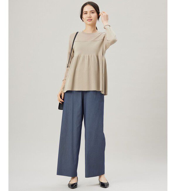 自由区「【セットアップ対応・洗える】ドレープツイルワイド パンツ」|その他|