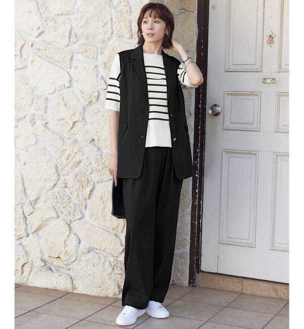 自由区「【セットアップ対応・洗える】LIPストレッチワイドストレート パンツ」|その他|