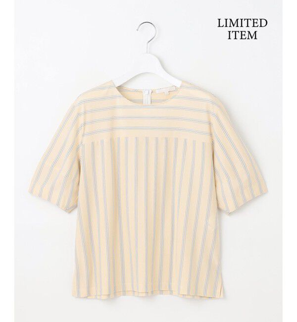 自由区「【WEB限定・洗える】ストライプハイゲージジャージー カットソー」|Tシャツ・カットソー|
