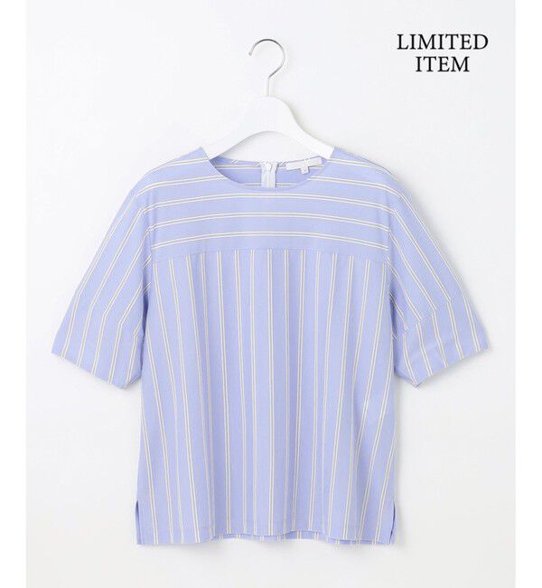 自由区「【WEB限定・洗える】ストライプハイゲージジャージー カットソー」|Tシャツ・カットソー|