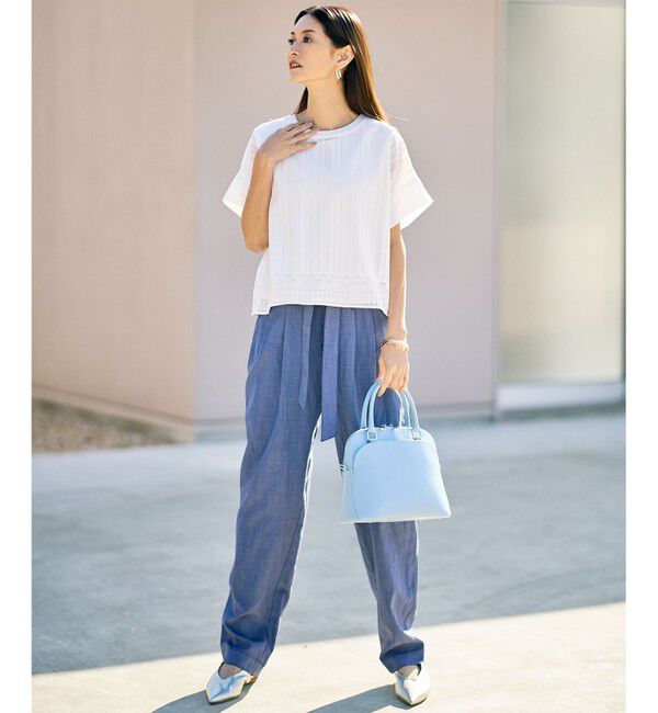 自由区「【カタログ掲載・ご好評につき新色追加・セレモニー】【MILOS】レザーポケット バッグ」|ハンドバッグ|