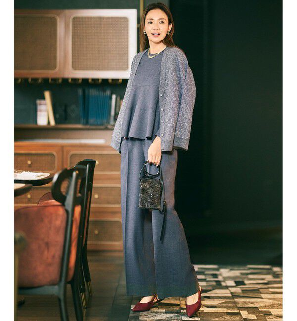 自由区「【SHIHOさん着用】ソフトウールブレンドワイド パンツ」|その他|