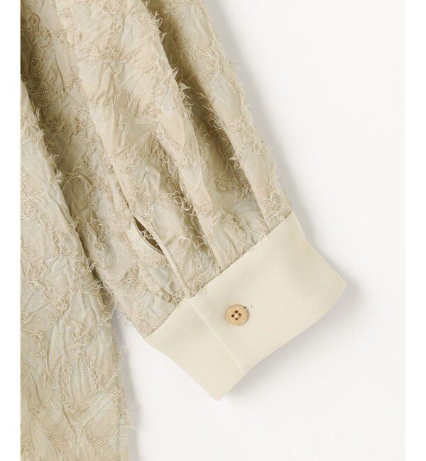 自由区「【セットアップ対応】ワッシャーカットジャカード ブラウス」|シャツ・ブラウス|