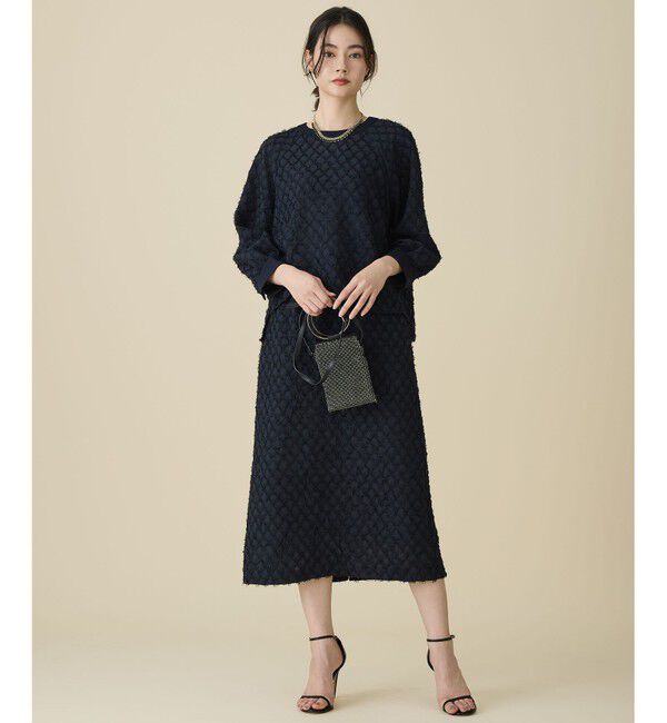 自由区「【セットアップ対応】ワッシャーカットジャカード ブラウス」|シャツ・ブラウス|