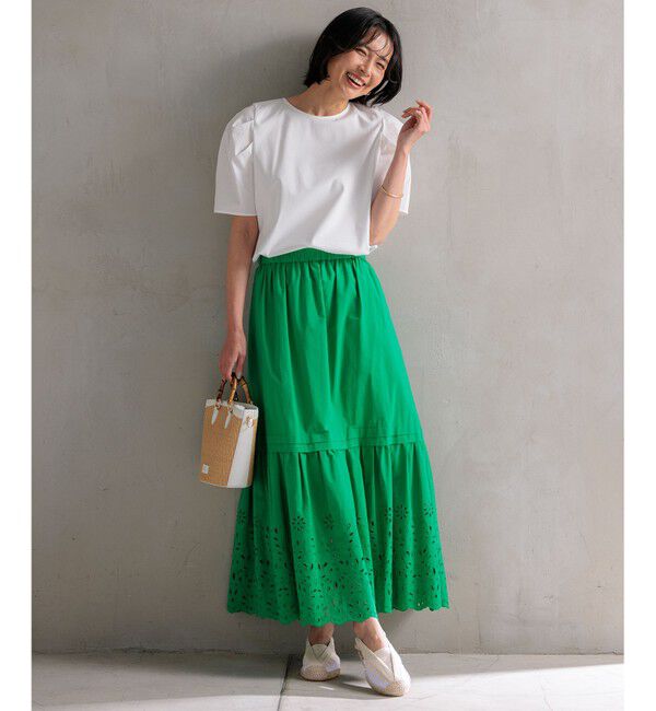 23区「【洗える】スムースデザイン タックディテール カットソー」|Tシャツ・カットソー|