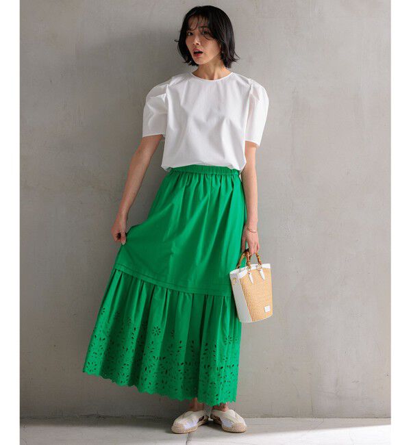 23区「【洗える】スムースデザイン タックディテール カットソー」|Tシャツ・カットソー|