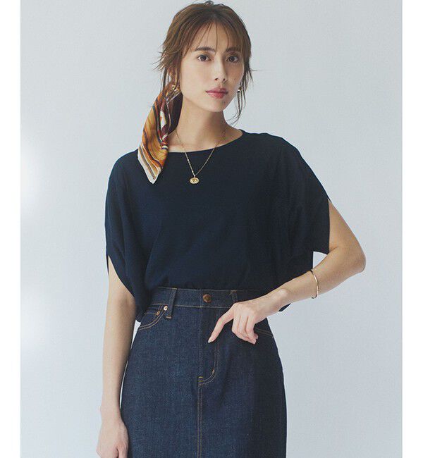 23区「【洗える】シアーTEE」|Tシャツ・カットソー|ネイビー系