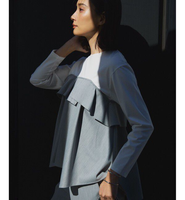 23区「【洗える】ライトクロスビスチェコンビ ジャージー カットソー」|Tシャツ・カットソー|ﾗｲﾄｸﾞﾚ