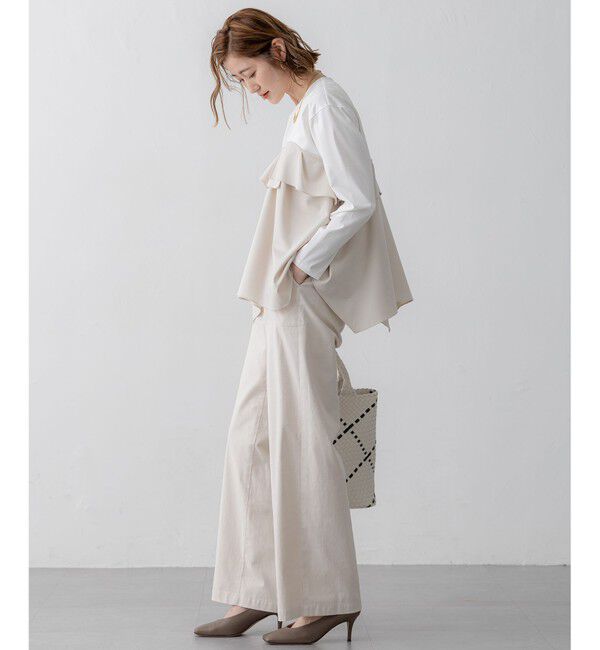 23区「【洗える】ライトクロスビスチェコンビ ジャージー カットソー」|Tシャツ・カットソー|