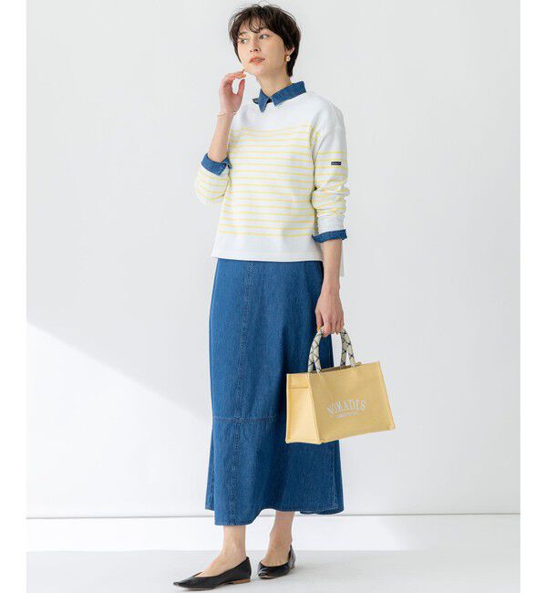 23区「【洗える】Armor-lux スムース パネルボーダー カットソー」|Tシャツ・カットソー|