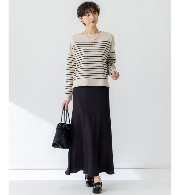 23区「【洗える】Armor-lux スムース パネルボーダー カットソー」|Tシャツ・カットソー|