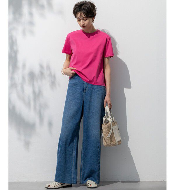 23区「【洗える】ハイエンド クルーネック Tシャツ」|Tシャツ・カットソー|