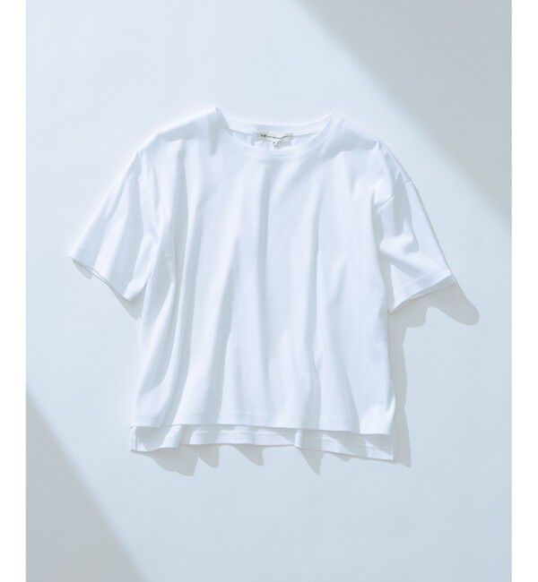 23区「【速乾性/汗じみ防止】半袖 クロップド IT Tシャツ」|Tシャツ・カットソー|