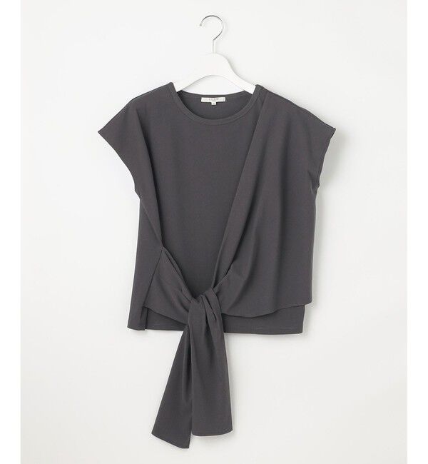 23区「【SLOW/一部店舗限定】ライトツイストコットン サッシュデザイン Tシャツ」|Tシャツ・カットソー|