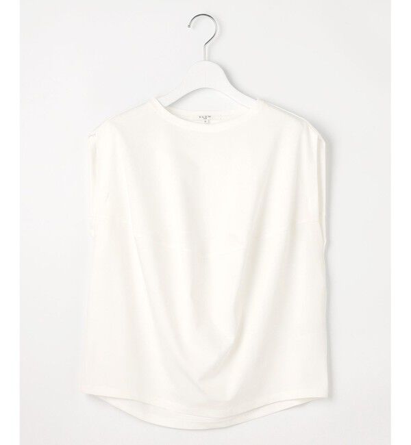 23区「【SLOW/一部店舗限定】ライトツイストコットン 切り替えデザイン Tシャツ」|Tシャツ・カットソー|