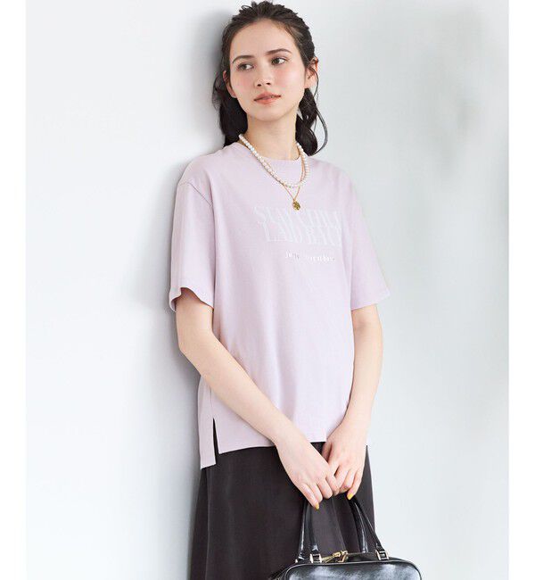 23区「【SLOW/一部店舗限定】MVSコットン ロゴTシャツ」|Tシャツ・カットソー|ﾗﾍﾞﾝﾀﾞ