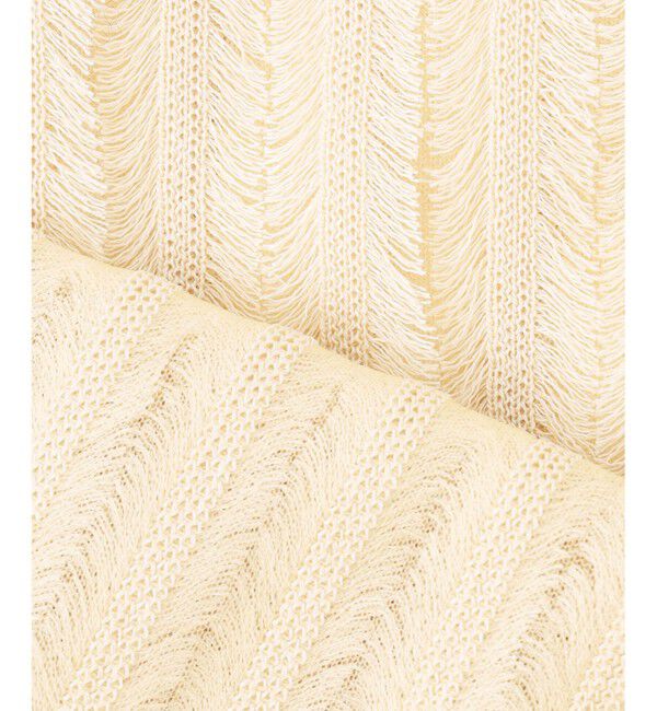 23区「【SLOW/一部店舗限定】フリンジニット ジレ」|ニット・セーター|