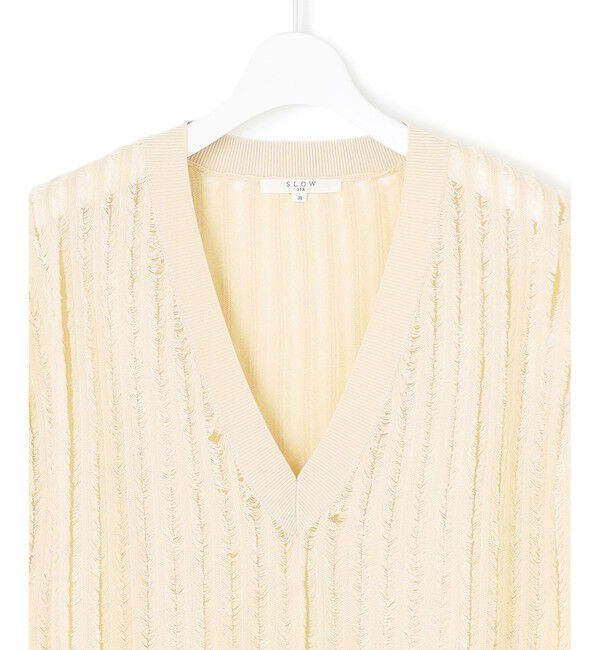 23区「【SLOW/一部店舗限定】フリンジニット ジレ」|ニット・セーター|