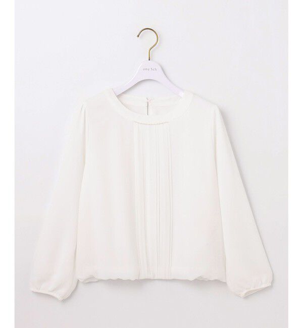 any SiS「【洗える】フロントプリーツシフォン ブラウス」|シャツ・ブラウス|