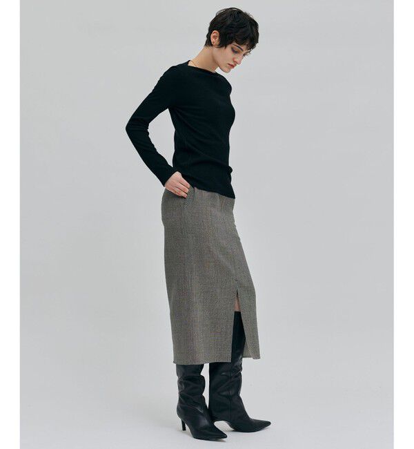 BEIGE,「【一部店舗限定・洗える】FORD / ボートネックトップス」|Tシャツ・カットソー|