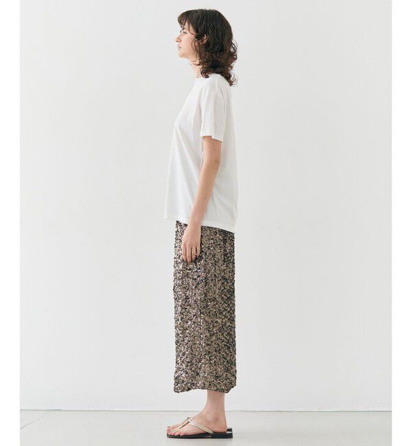 BEIGE,「【洗える】CASSIA / オリジナルロゴTシャツ」|Tシャツ・カットソー|