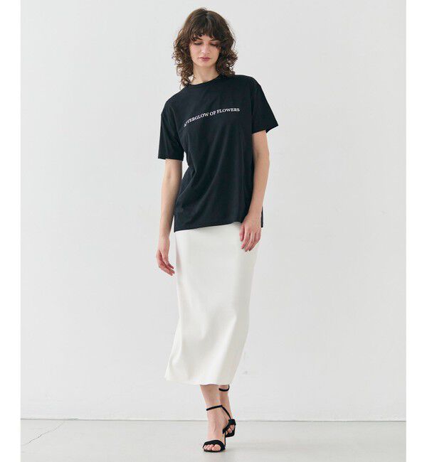 BEIGE,「【洗える】CASSIA / オリジナルロゴTシャツ」|Tシャツ・カットソー|